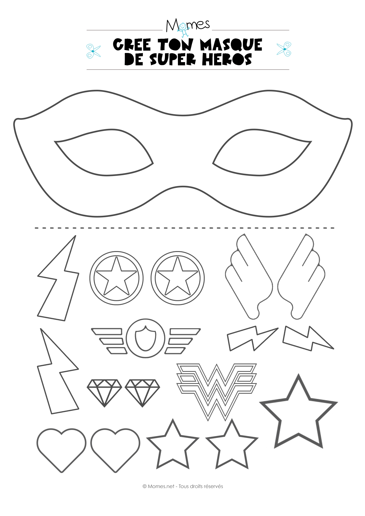 kit masque super heros