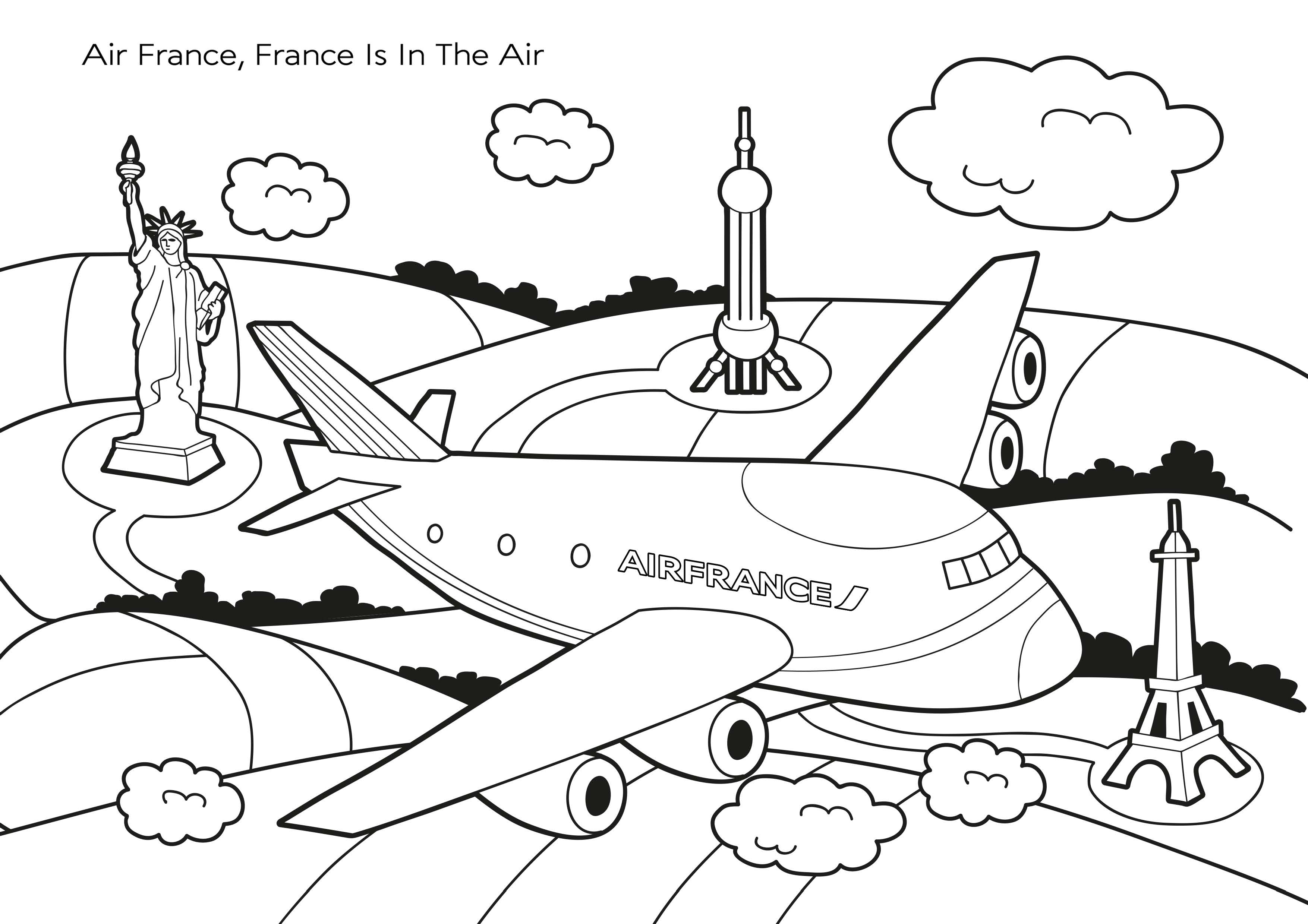 coloriage air france